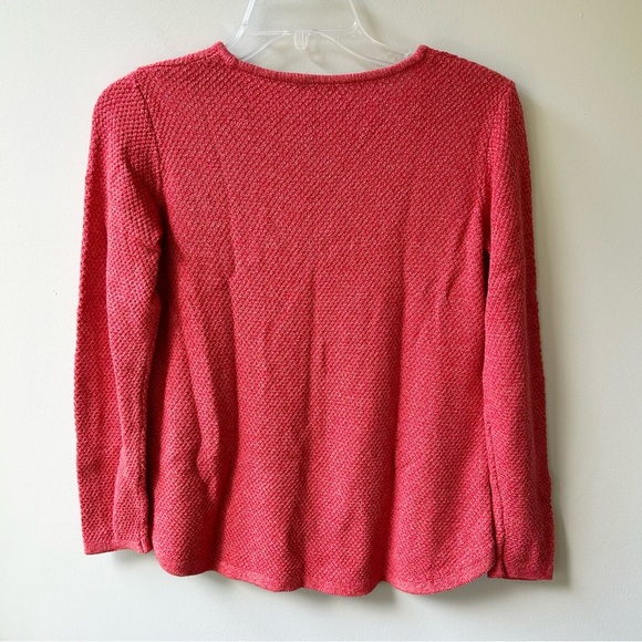 J Jill red v neck knit sweater - Picture 7 of 8